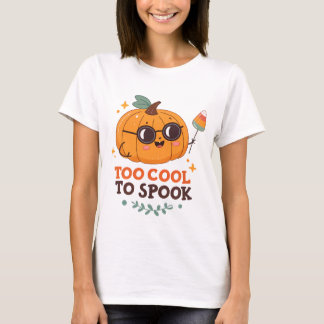 Camiseta Muito Legal para Assustar – Abóbora de Desenho Ani