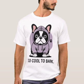 Camiseta Muito Legal para 🐾 Latido - Frenchie Hoodie Vibes