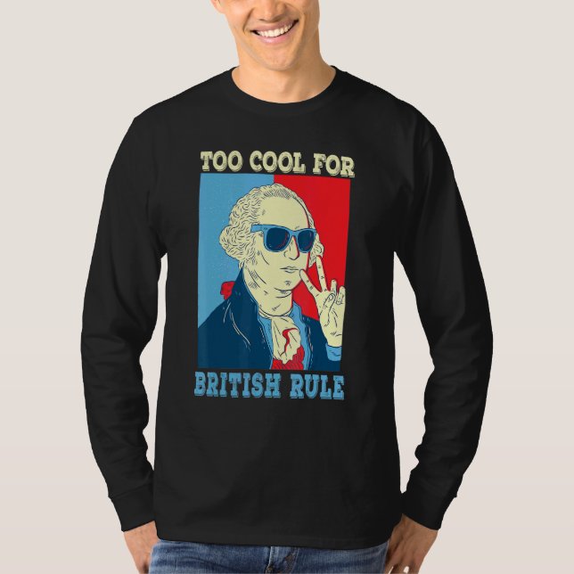 Camiseta Muito Legal Para O Governo Britânico George Washin (Frente)