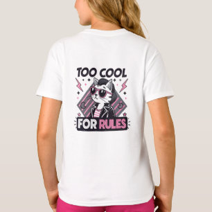 Camiseta Muito Legal Para Regras – Gato de Streetwear Moder