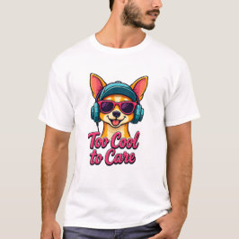 Camiseta Muito Legal para se importar - Camisa-T de Cão-Ret