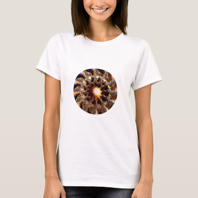Camiseta Muito Manipulado Mandelbrot Fractal (Frente)