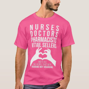 Camiseta Muito obrigado, heróis verdadeiros Enfermeiros méd