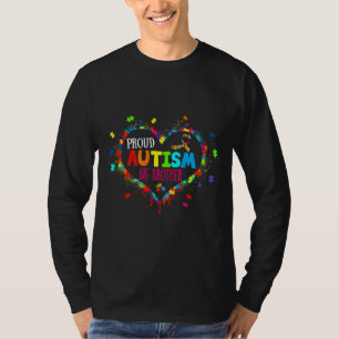 Camiseta Muito Orgulhoso Autismo Grande Irmão Quebra-cabeça