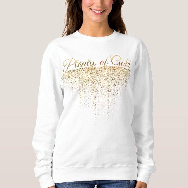 Camiseta Muito Ouro Brilho Dourado (Frente)