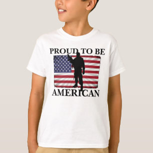 Camiseta Muito Patriótico Orgulho de ser bandeira Americana