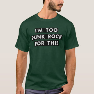 Camiseta muito punk rock para esse amigo