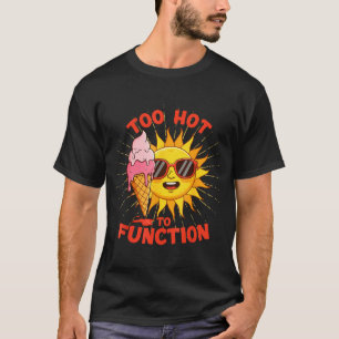 Camiseta Muito quente para funcionar desenho engraçado de o