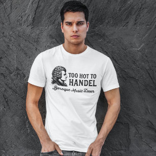 Camiseta Muito quente para manusear - Lover de música barro