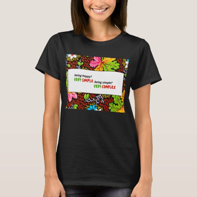 Camiseta Muito Simples, Muito Complexo - Flamental Artístic (Frente)