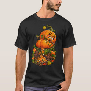 Camiseta Muito Tempero de Abóbora Divertido Outono
