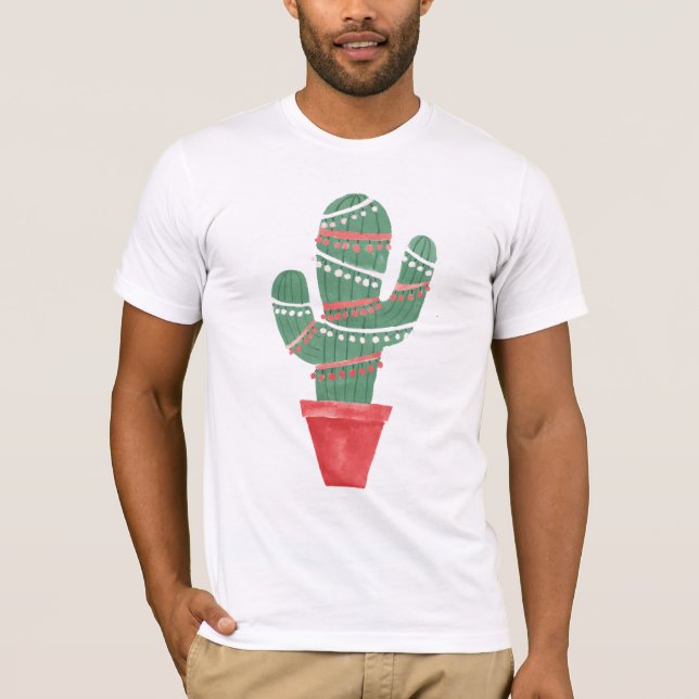 Camiseta Muito uma árvore de Natal do cacto (Frente)