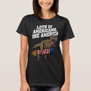 Camiseta Muitos americanos Uma América Independência 4º de