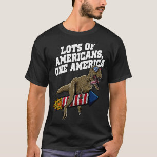 Camiseta Muitos americanos Uma América Independência 4º de