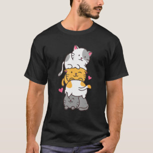 Camiseta Muitos Gatos Bons Brincando Quebra-cabeça