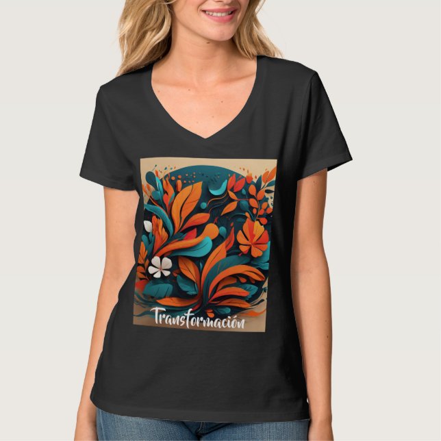 Camiseta Mujer Arte Simbólico Transformación (Frente)