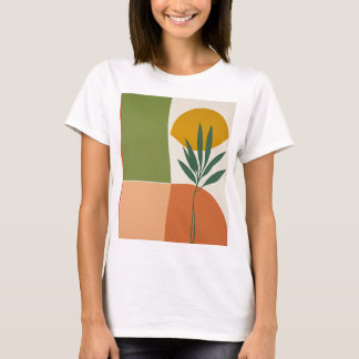 camiseta mujer planta minimal