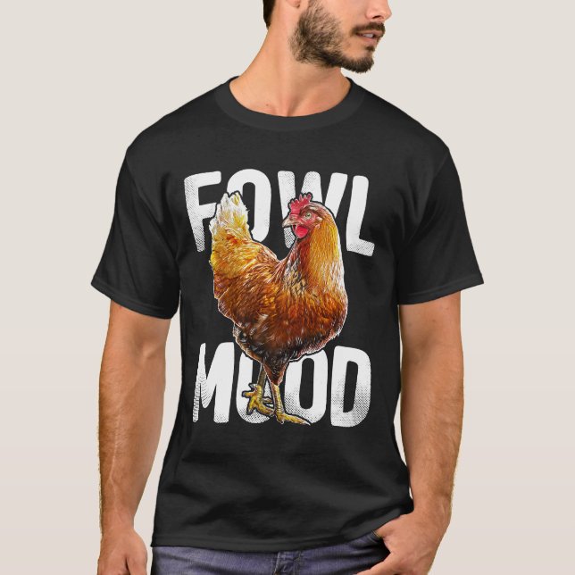 Camiseta Mujeres Granjeras de Frango Vermelho Rhode Island  (Frente)