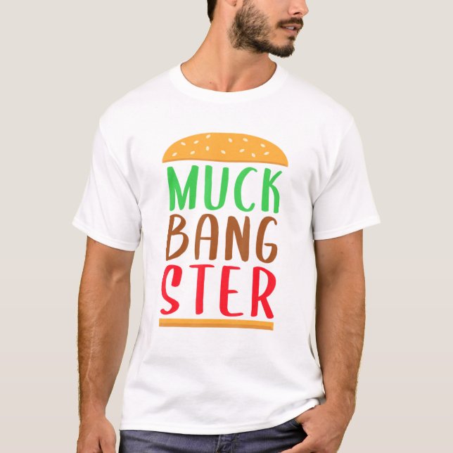 Camiseta Mukbangster Muckbang Asmr Hamburger Sound Therapy (Frente)