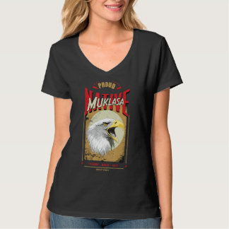 Camiseta Muklasa Native American Eagle Spirit Vintage Honor