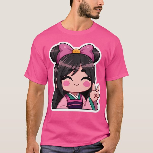 Camiseta Mulan Kawaii (Frente)