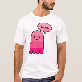 Camiseta Mulberry Pink Boo Ghost Halloween