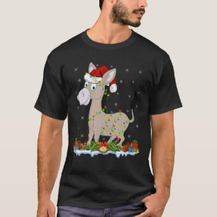 Camiseta Mule Lover Family Matando Santa Hat Mule Christma