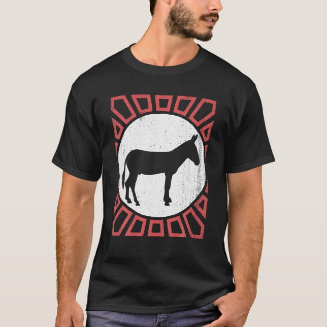 Camiseta Mule Lover Vintage Estilo Retro (Frente)