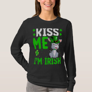 Camiseta Mule me beija, sou Rua irlandesa. Dia de Patrick