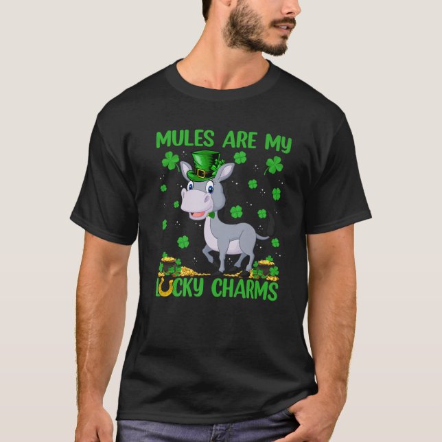 Camiseta Mules é minha Rua de Charms Mule, dia de Patrick (Frente)