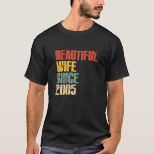 Camiseta Mulher 18º Aniversário de Casamento para Seu Bonit