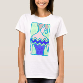 Camiseta Mulher 1920 Aquarius com símbolo azul