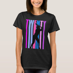 Camiseta Mulher 20 Birthday Baseball Sofball Girl