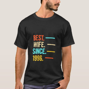 Camiseta Mulher 24º Aniversário de Casamento Melhor Esposa 