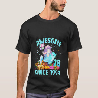 Camiseta Mulher 28 anos Sereia Incrível Desde 1994 28t