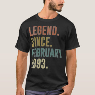 Camiseta Mulher 29, Aniversário, Legenda de Vintage desde f