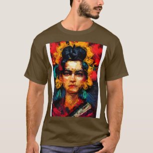 Camiseta Mulher 2: Mulher de pintura a óleo