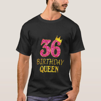 Camiseta Mulher 36º Aniversário Rainha Tee Por 36 Anos