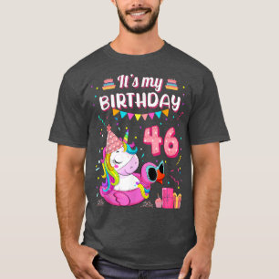 Camiseta Mulher 46 Aniversário Piscina de Nadação do Pato U