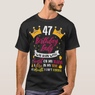 Camiseta Mulher: 47.º aniversário presente de mulher de 47