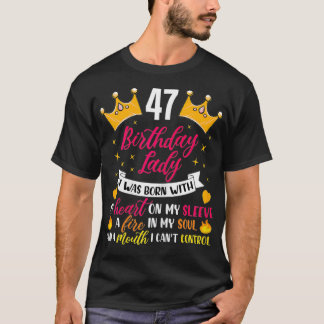 Camiseta Mulher: 47.º aniversário presente de mulher de 47 