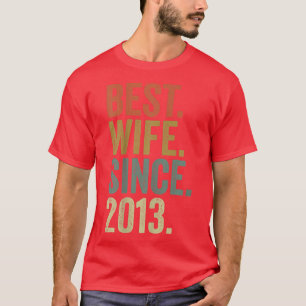 Camiseta Mulher 9º Aniversário de Casamento, Melhor Esposa