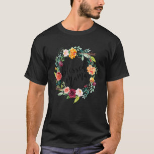 Camiseta Mulher abençoada Mãe Mãe Mãe Mãe Flor D Mãe
