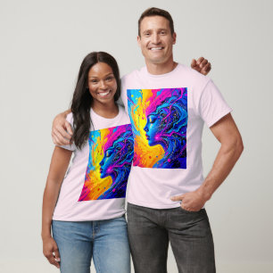 Camiseta Mulher Abstrato de Dreamy Colorful