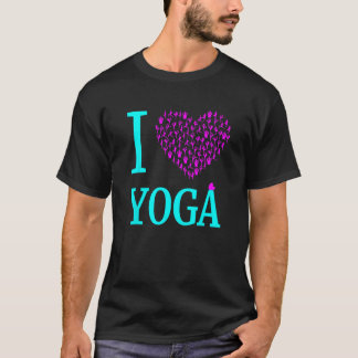 Camiseta Mulher: Adoro Yoga I Coração Yoga Meditação de Iog