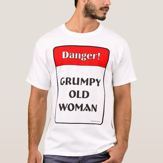 Camiseta Mulher adulta mal-humorada (Frente)