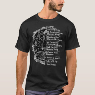 Camiseta Mulher: Afirmação Positiva Mantra Buddha VNeck
