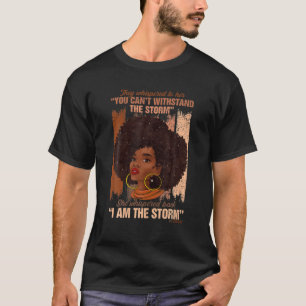 Camiseta Mulher Africana Afro Eu Sou A Tempestade História