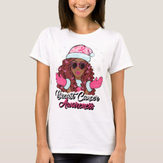 Camiseta Mulher africana da Consciência do Cancer da Mama A