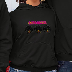 Camiseta Mulher Afro-Americana - Afro Babes, Negra